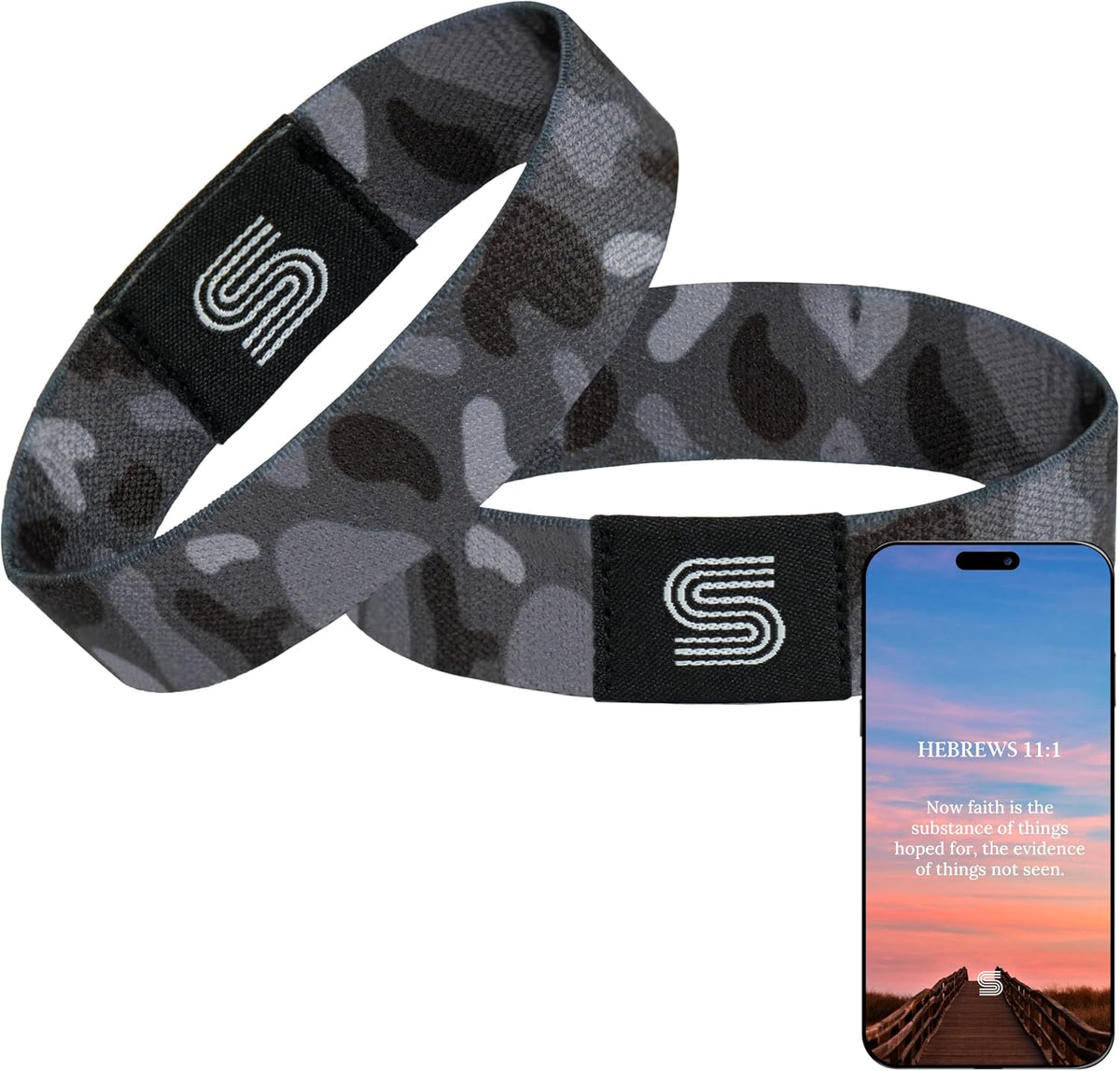 Daily Bible Verse Bracelet for Teens Scan to Read Scripture Christian Faith Wristband Gift for Boys Girls
