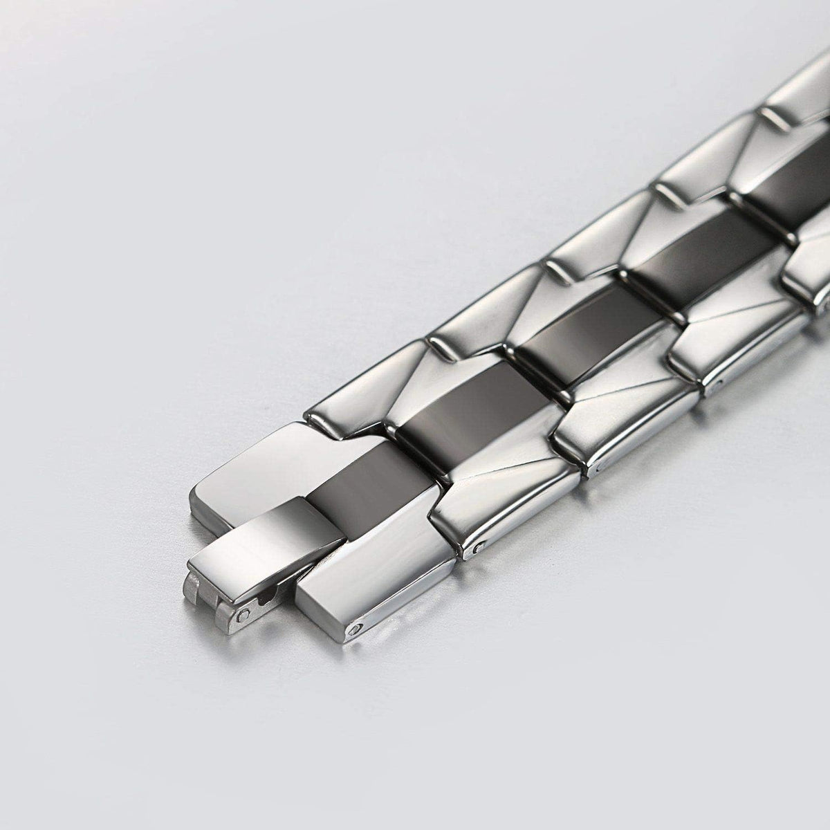 ✝ Men's Lord's Prayer Cross Bracelet, Stainless Steel Christian Bible Faith Jewelry Gift