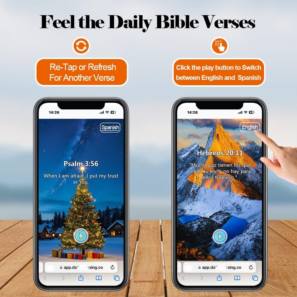 ✝ 6-Piece Bible Verse NFC Bracelets Elastic Christian Scripture Wristbands Faith Gifts for Women Men