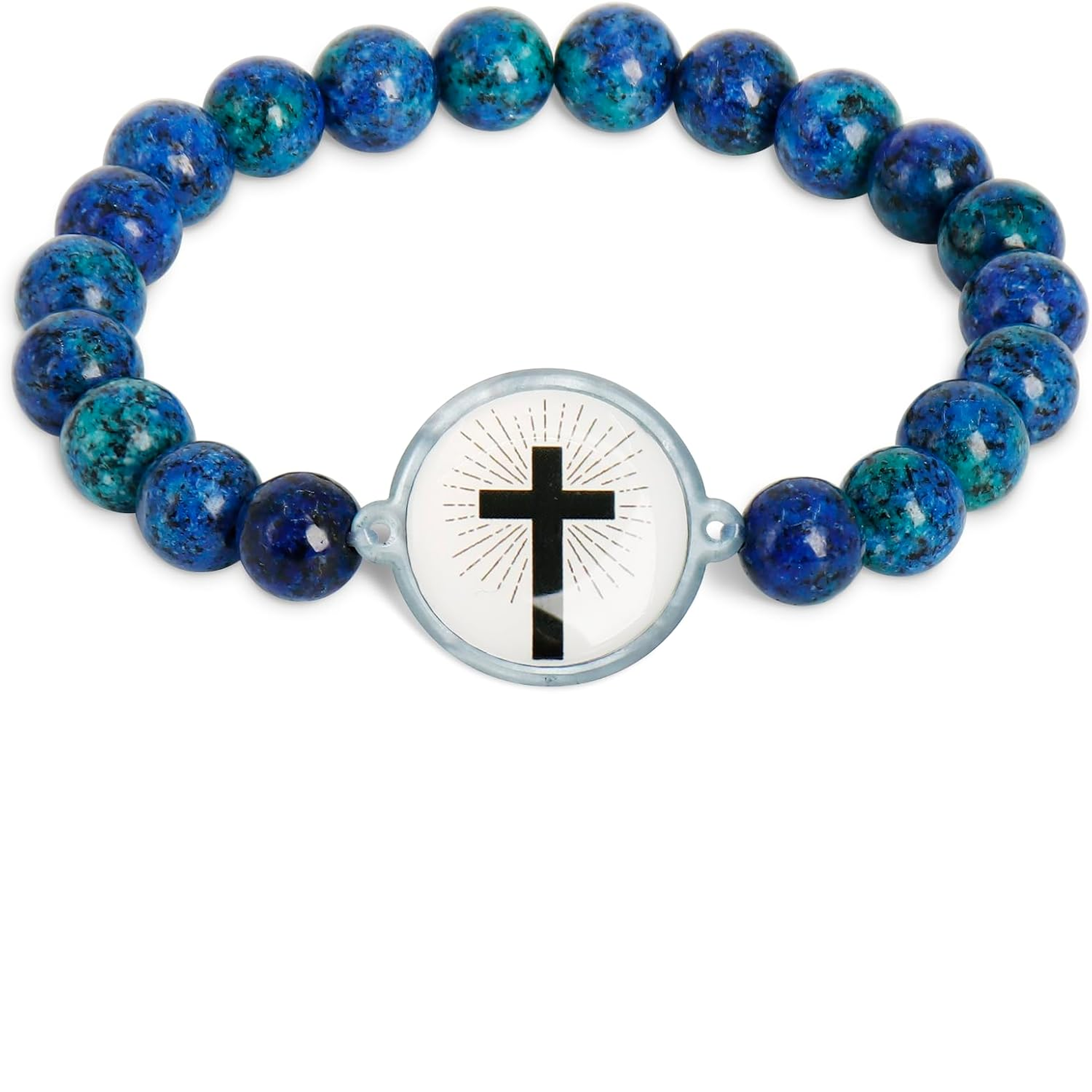 ✝ Women's NFC Bible Verse Bracelet Natural Stone Beaded Christian Scripture Faith Inspirational Jewelry Gift Daily