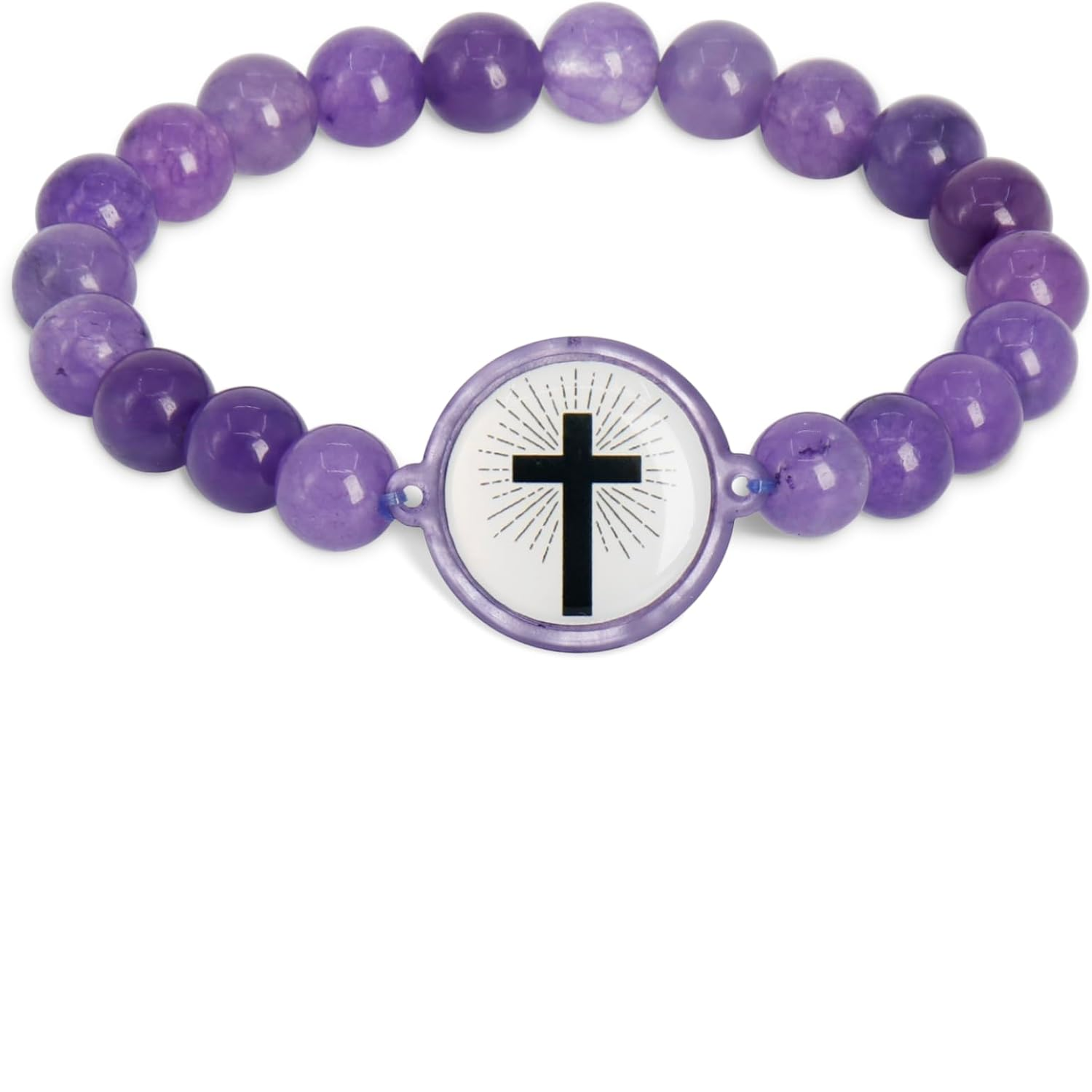 ✝ Women's NFC Bible Verse Bracelet Natural Stone Beaded Christian Scripture Faith Inspirational Jewelry Gift Daily