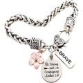 ✝ Women's Philippians 4:13 Bible Verse Bracelet Christian Faith Scripture Jewelry Inspirational Religious Gift for Women Friend