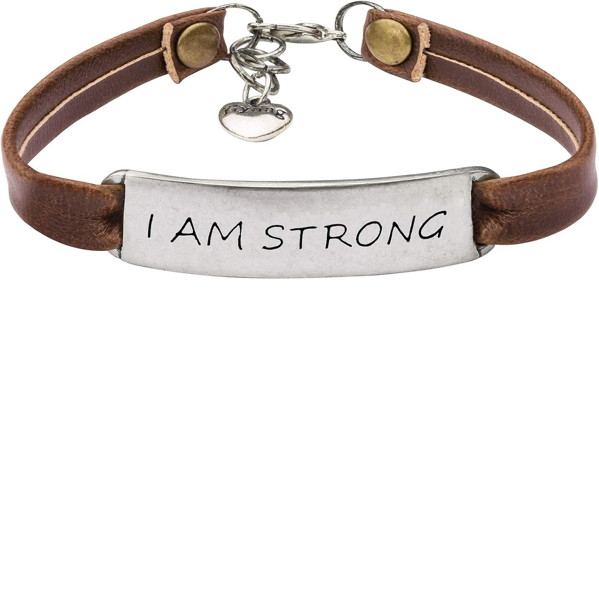 ✝ Women's Christian Leather Faith Bracelet Inspirational Bible Verse Jewelry Religious Gift for Baptism Christmas Birthday Daughter Sister Friend
