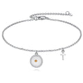 Women's 925 Sterling Silver Mustard Seed Cross Bracelet Christian Faith Jewelry Inspirational Gift for Mom Wife Sister