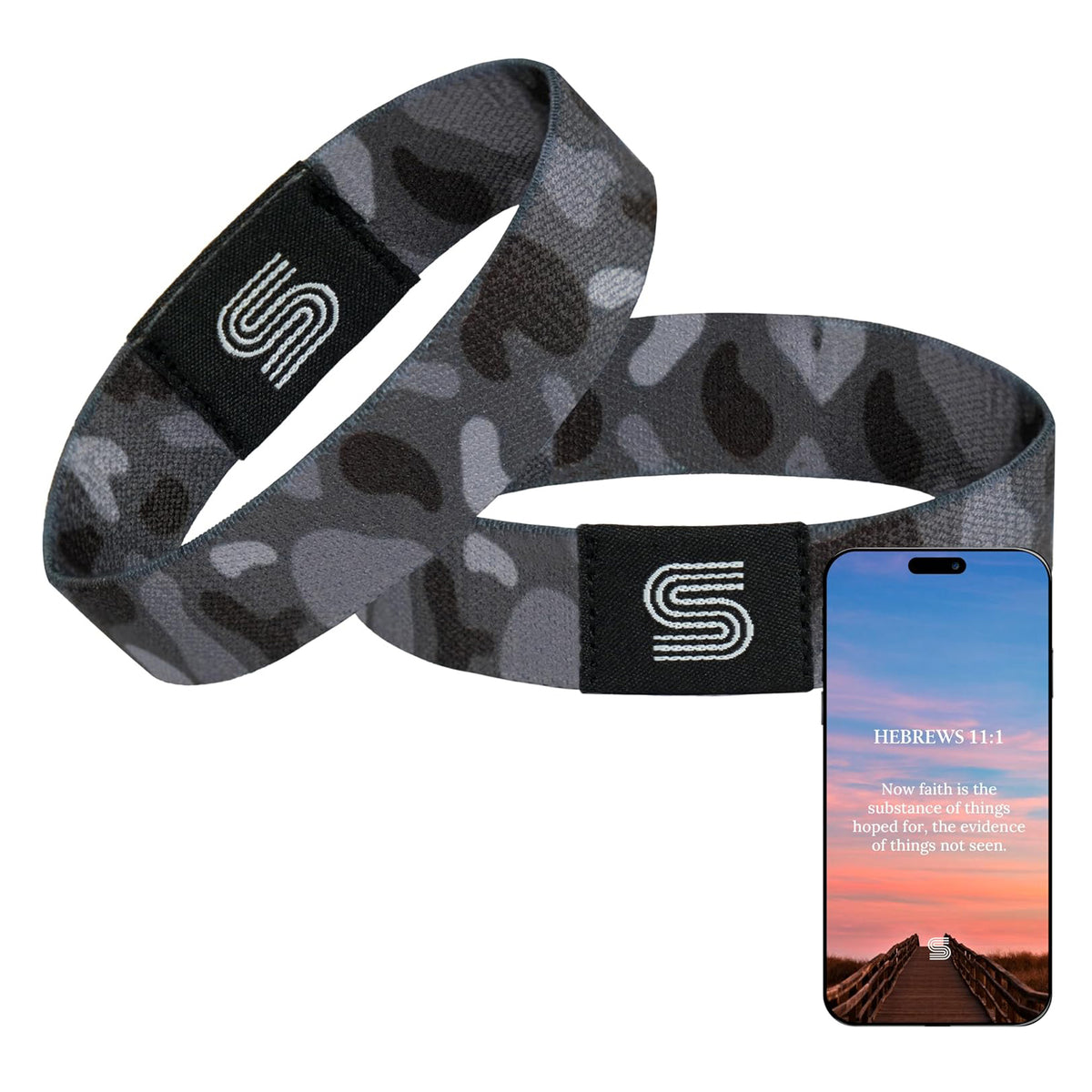 Daily Bible Verse Bracelet for Teens Scan to Read Scripture Christian Faith Wristband Gift for Boys Girls