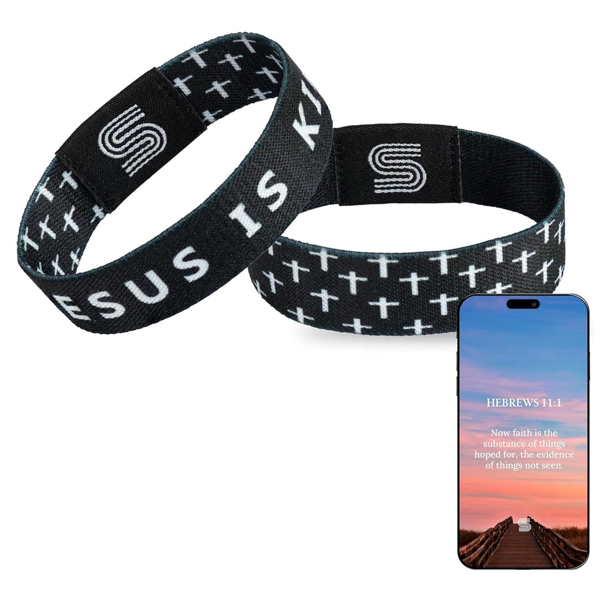 Daily Bible Verse Bracelet for Teens Scan to Read Scripture Christian Faith Wristband Gift for Boys Girls