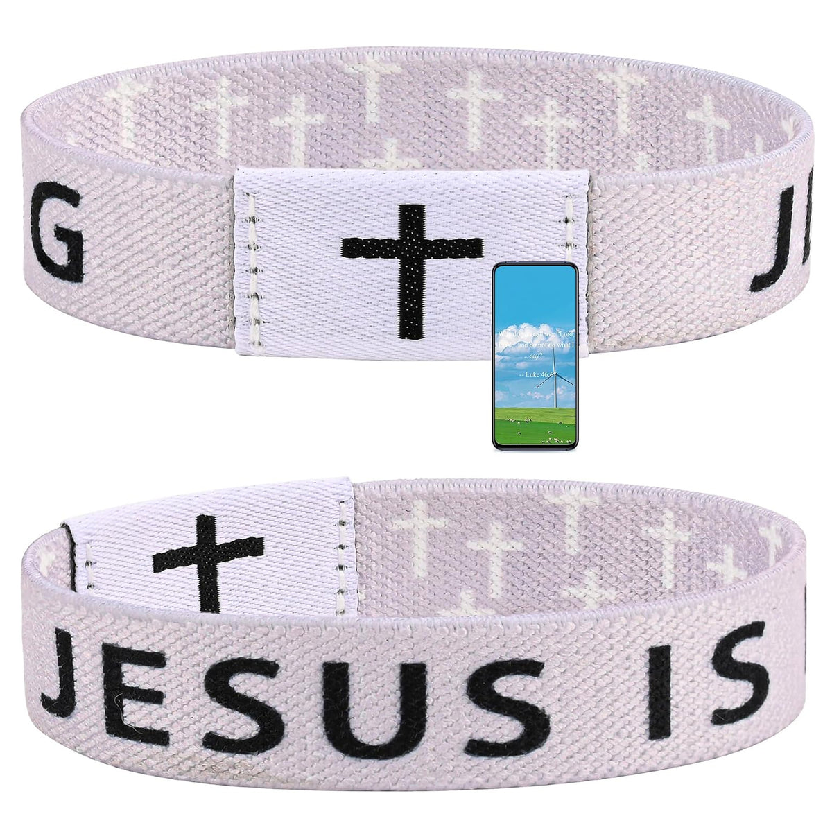 Daily Bible Verse Bracelet Christian Faith Wristband for Men Women Jesus Scripture Jewelry Gift