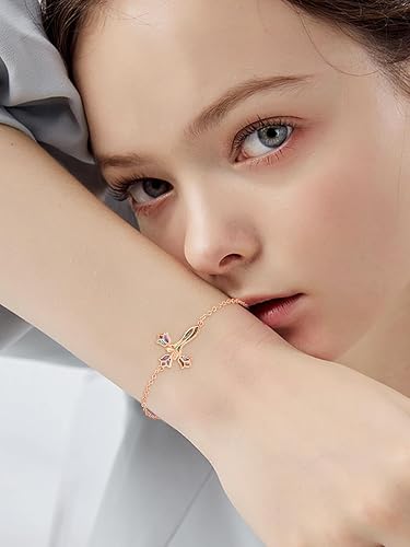 Women's 925 Sterling Silver Pink Rose Cross Bracelet Abalone Shell Christian Faith Religious Jewelry Gift