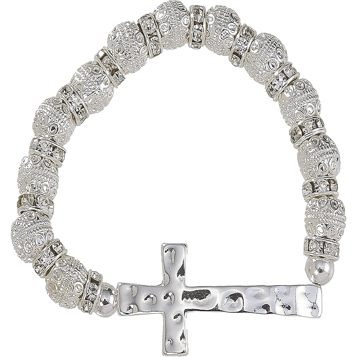 ✝ Religious Prayer Bracelet for Women – Heart Cross Faith Hope Christian Jewelry Gift for Mom Daughter Sister Friend