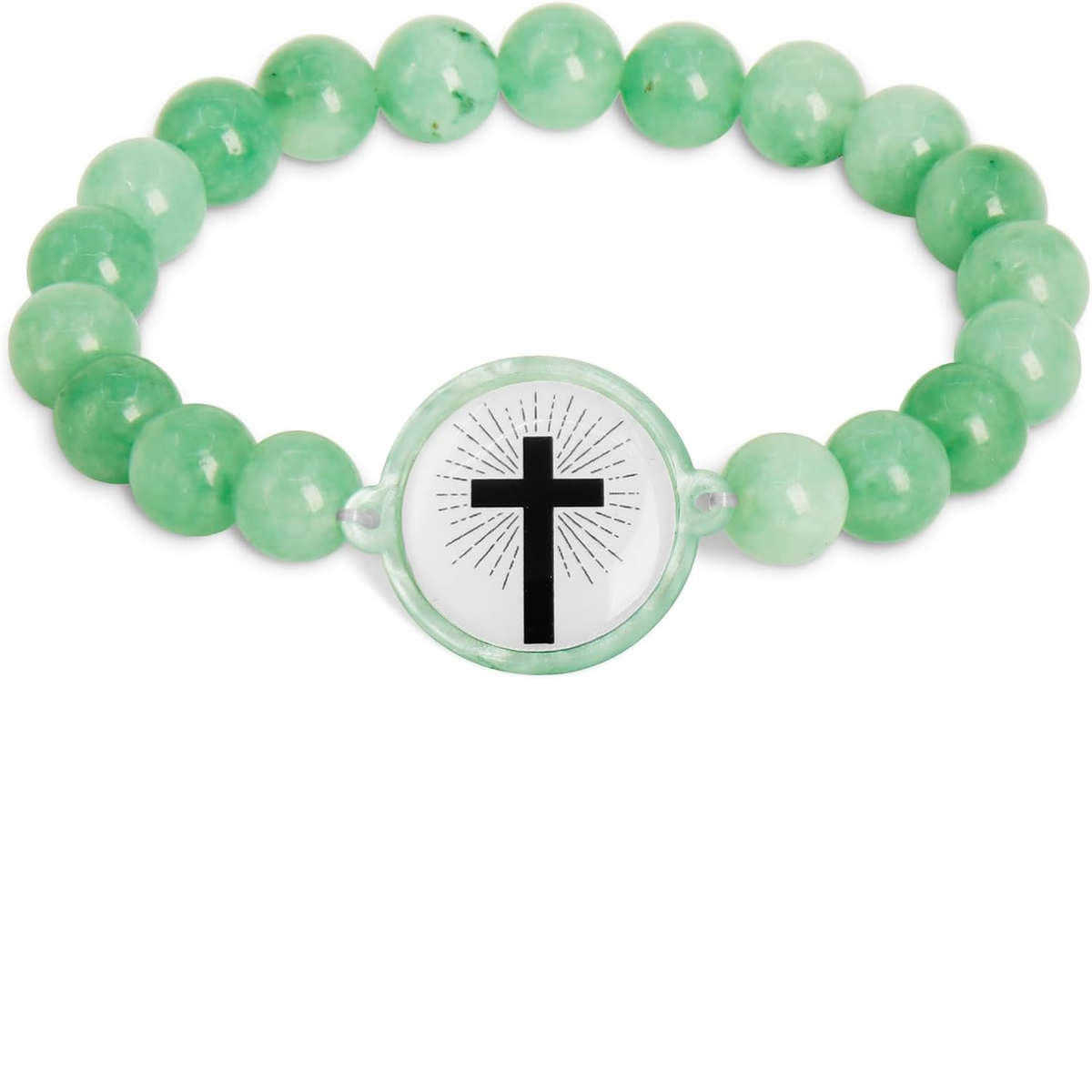 ✝ Women's NFC Bible Verse Bracelet Natural Stone Beaded Christian Scripture Faith Inspirational Jewelry Gift Daily