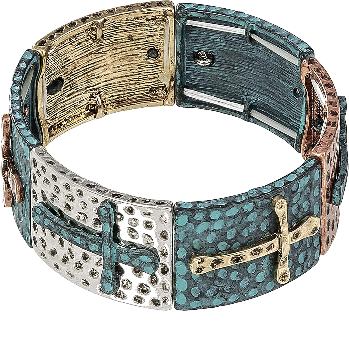 ✝ Religious Prayer Bracelet for Women – Heart Cross Faith Hope Christian Jewelry Gift for Mom Daughter Sister Friend