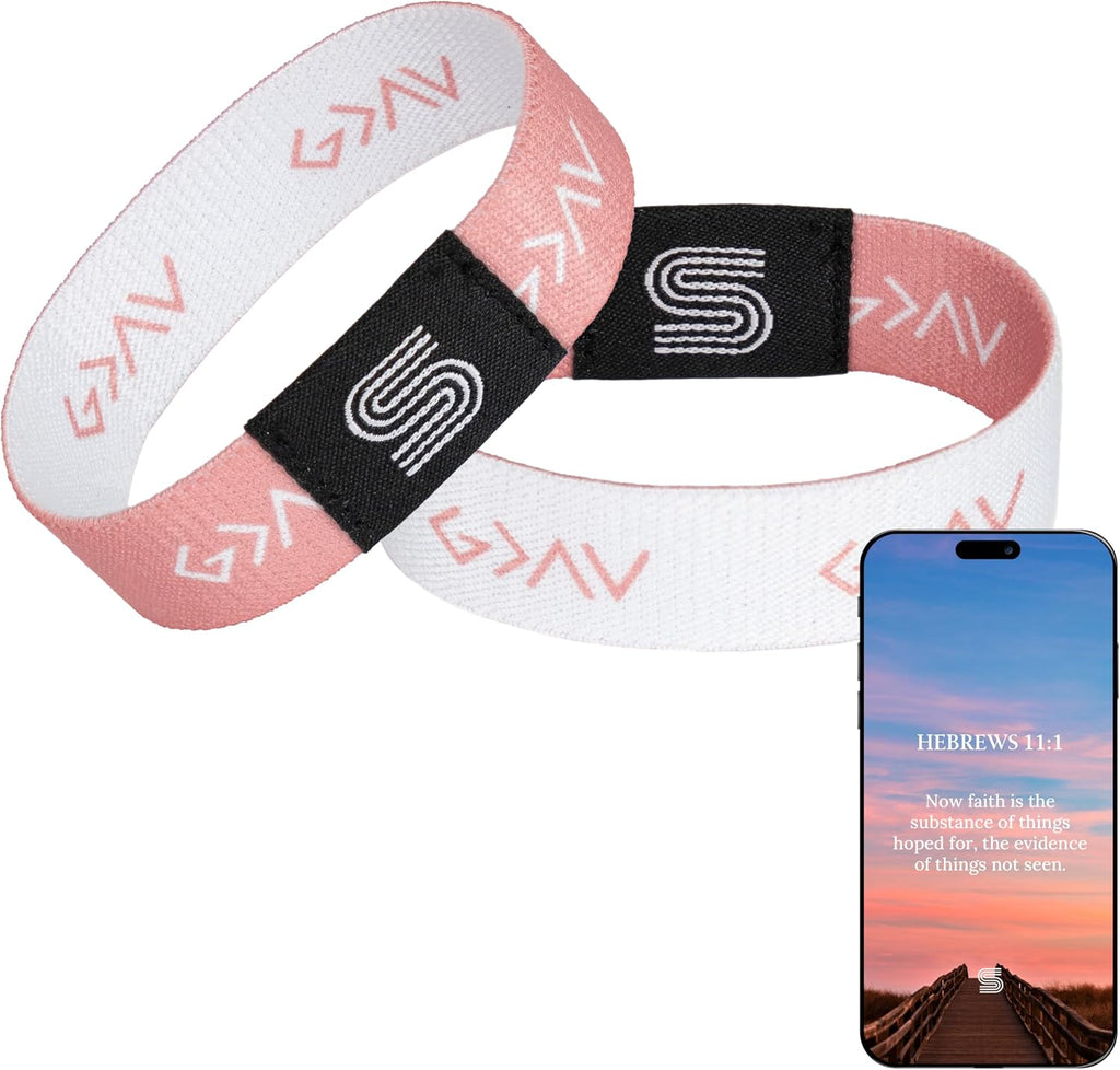 Daily Bible Verse Bracelet for Teens Scan to Read Scripture Christian Faith Wristband Gift for Boys Girls