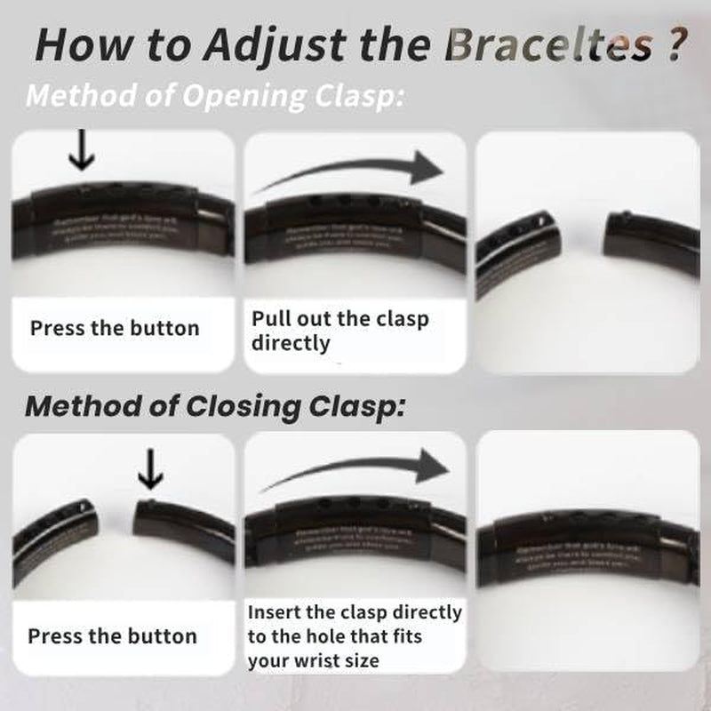 ✝ 2 Pack Men's Christian Cross Bracelets Braided Leather Bible Verse Faith Gifts for Him