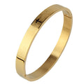 Luxury Cuff Bangle – Carved Spanish Scripture Christian Cross Bracelet