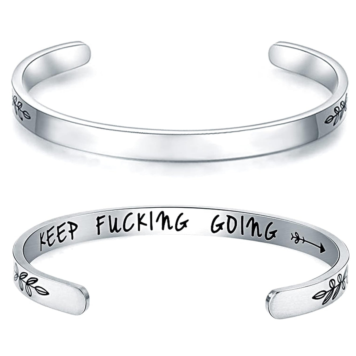 Women's God Is Within Her Psalm 46:5 Cuff Bracelet Stainless Steel Christian Bible Verse Faith Jewelry Gift