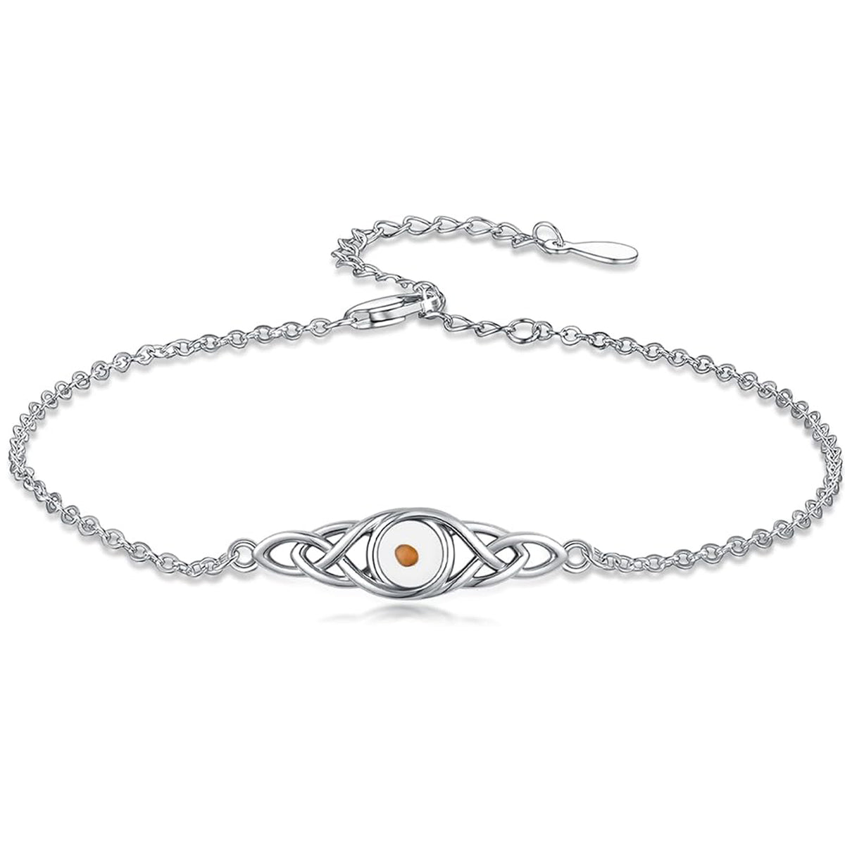 Women's 925 Sterling Silver Mustard Seed Cross Bracelet Christian Faith Jewelry Inspirational Gift Mom Wife