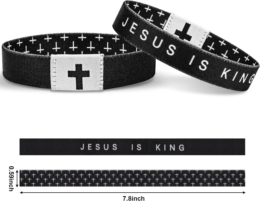 Daily Bible Verse Bracelet Christian Faith Wristband for Men Women Jesus Scripture Jewelry Gift