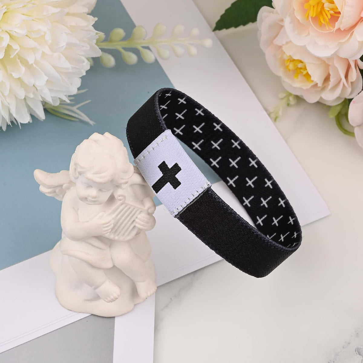 Daily Bible Verse Bracelet Christian Faith Wristband for Men Women Jesus Scripture Jewelry Gift