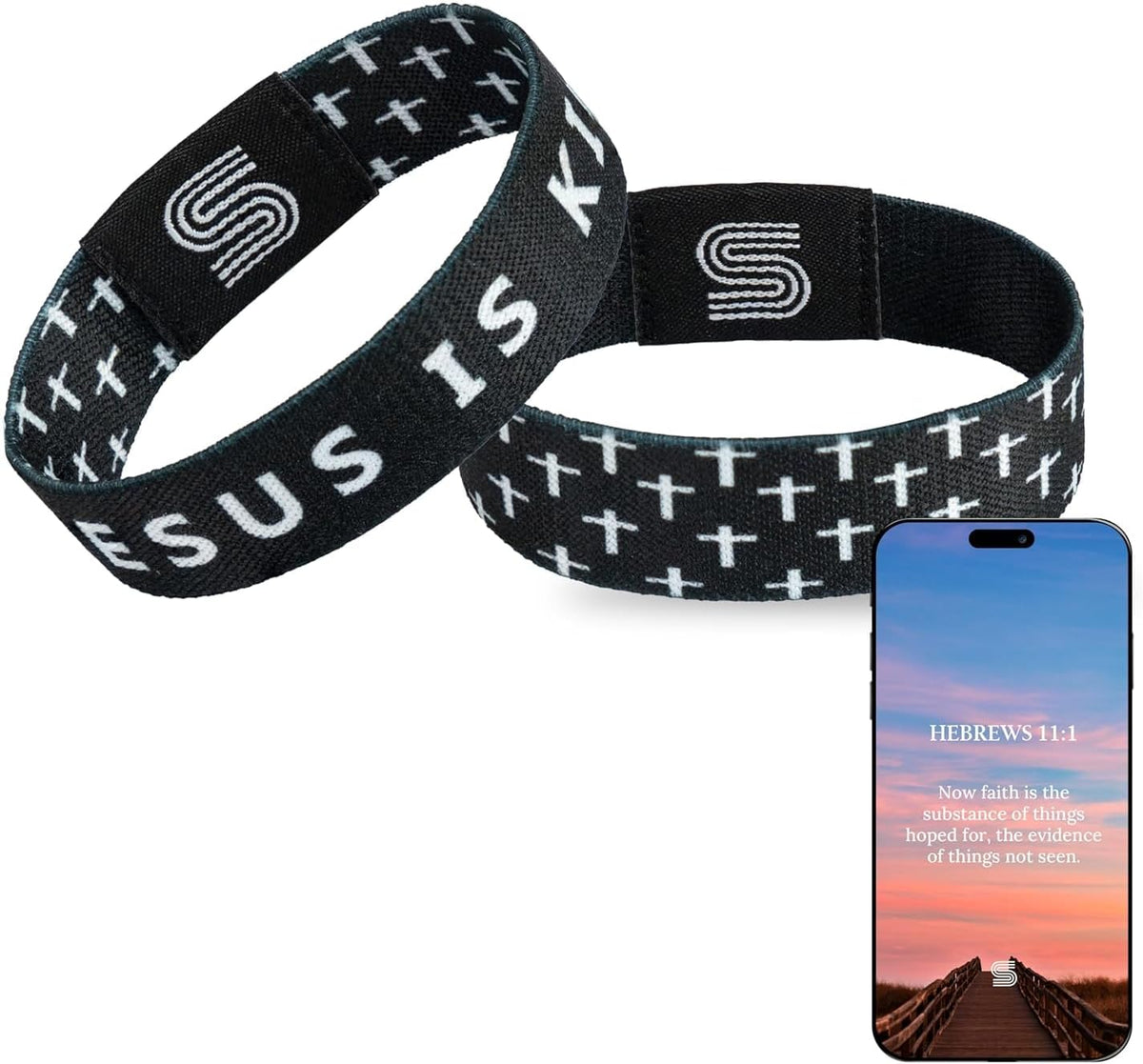 Daily Bible Verse Bracelet for Teens Scan to Read Scripture Christian Faith Wristband Gift for Boys Girls