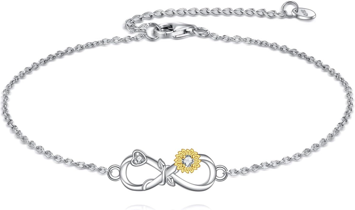 Women's 925 Sterling Silver Mustard Seed Cross Bracelet Christian Faith Jewelry Inspirational Gift for Mom Wife Sister