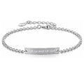 ✝ Women's Let Go and Let God Bracelet 925 Sterling Silver Christian Faith Inspirational Jewelry Gift Daughter Sister Friend